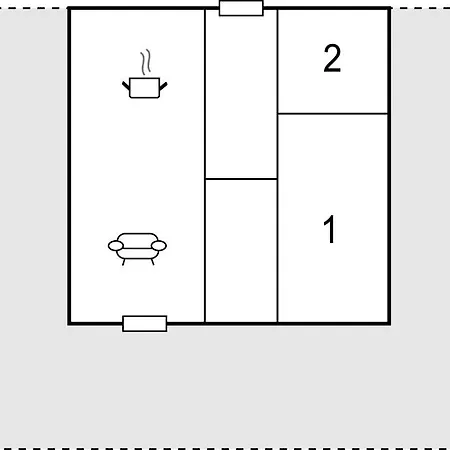 度假居 2 Bedroom In Hemmet